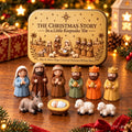 ✝️ Mini Nativity Scene Keepsake Tin — 🙏Pocket-Sized Christmas Holy Family Set