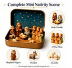 ✝️ Mini Nativity Scene Keepsake Tin — 🙏Pocket-Sized Christmas Holy Family Set